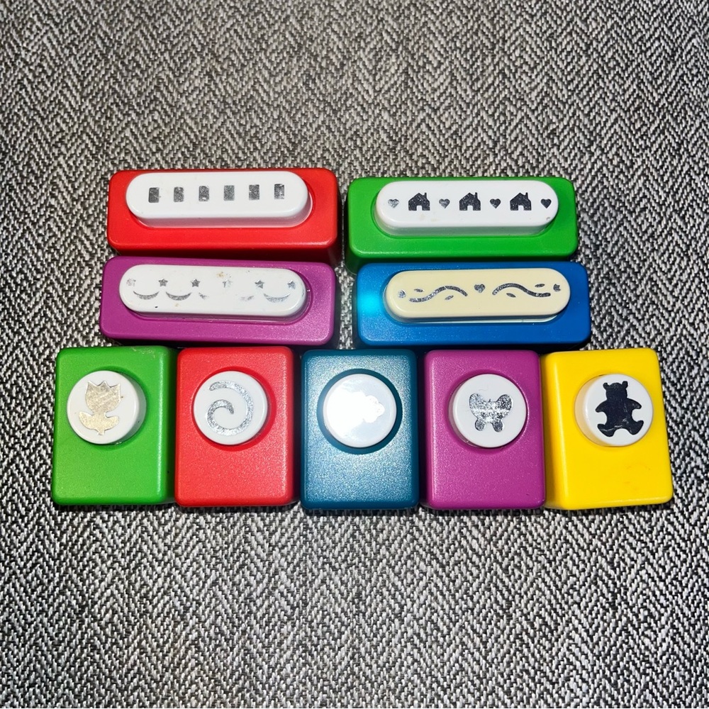 Lot of 9 cutting edge paper punches McGill Craftivity Paper Punches Bear Houses